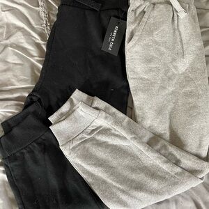 NWT Kenneth Cole Kids Black and Gray Joggers